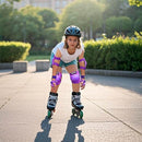 Youth/Kids Knee Pads Elbow Pads Wrist Guards Protective Gear Set for 3-15 Years Child Roller Skates, Skateboard, Cycling, Inline Skating, BMX Bike, Balance Bike, Scooter Riding and Other Outdoor Sports by TinyTreasures Baby Boutique