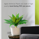 Artificial Agave Plants,Large UV Resistant Fake Agave Planters for Indoor and Outdoor Decorating Plantas Artificiales Decorativas Grandes(2Pack, 28") by CozyNest Decor