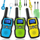 Wishouse Walkie Talkies Rechargeable for Kids Adults Long Range,Xmas Birthday Gift for Boys Girls 4 5 6 7 8 9 10 Year Old,Hiking Gear Camping Games Toys with Flashlight,VOX,Easy to Use 3 Pack by TinyTreasures Baby Boutique