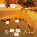 24 Pack 3”Floating Candles Water-Activated Flameless LED Candle, 120 Hour White Battery Operate Waterproof Tealights for Cylinder Vases, Centerpieces at Wedding, Party, Pool,Romantic. by CozyNest Decor