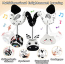 Car Seat Toys for Babies 0-6 Months,Hanging Rattle Toys for Crib Mobile, Baby Spiral Hanging Stroller Black and White High Contrast Toys for Newborn 0 3 6 9 12 Months Baby Boys Girls (Zebra) by TinyTreasures Baby Boutique