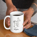 Goat Coffee Mug Gift, Personalized Name Goat Lover Ceramic Coffee Cup 11 Oz 15 Oz, Customized Goats Tea Mug Gift for Birthday/Christmas/Special Day/Holiday, Funny Animal Goats White Accent Cup by TinyTreasures Baby Boutique