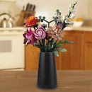 Simple Vase for Flowers Plants, Matte Vases for Modern Table Shelf Home Decor Wedding Boho Decor, 6" H Frosted Elegant Ceramic Vase for Pampas Grass Fluffy Stem Bouquet Lavender Flowers (Black, 4) by GreenHaven Gardens