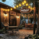 50FT Outdoor String Lights with Remote, Garden Patio Decor with 2500K Warm White, 25+1 LED Edison Bulbs, Support Timer Dimmable Waterproof Shatterproof for Yard Outside Porch Deck Indoor by GreenHaven Gardens