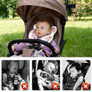 vocheer Baby Travel Pillow(Upgraded), Head and Neck Support Pillow for Pushchair, Car Seat,Stroller, Bouncer, Cotton, Hedgehog by TinyTreasures Baby Boutique