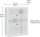Sauder Miscellaneous Storage 3-Shelf Bookcase/ Book shelf, Oiled Oak finish by CozyNest Decor
