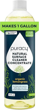 Puracy Multi-Surface Cleaner Concentrate - Plant-Powered Everyday Surface Cleaner - Natural All Purpose Cleaning Solution As Seen on TikTok (Organic Lemongrass, 16 fl oz) by CozyNest Decor