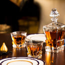 Luxury Whiskey Decanter And Glasses Set Premium Barware Gift by The Wine Savant