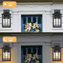 Outdoor Wall Lantern, Exterior Light Fixture, Waterproof Outdoor Wall Lighting Fixture Outside with Seeded Glass for Porch, Garage, Patio, Hallway, Entryway, 2 Pack by GreenHaven Gardens