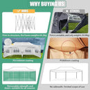COBIZI 13x26 Pop Up Tent 13x26 Canopy with Sidewalls Heavy Duty Canopy Party Tent for Parties, Outdoor Wedding Large Event Tent Wind Waterproof UPF 50+ Ez Up in Garden Lawn with Roller Bag, White by GreenHaven Gardens