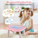Smasiagon Magnetic Drawing Board for Kids, Toddler Toys for 1-2 Year Old Girl, Portable Doodle Board Pad Learning and Educational Toys for Ages 1 2 3 Year Old Baby Girl Birthday Gift（Pink） by TinyTreasures Baby Boutique