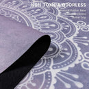 Travel Yoga Mat, Non Slip Exercise Suede Mat with Carry Bag, All-Purpose Fitness Mat with High Density Anti-Tear Surface for Women, Ideal for Pilates Workout (72'' x 24'' x 1.5mm Thick) by TinyTreasures Baby Boutique
