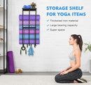 Yoga Mat Holder Yoga Mat Holder Wall Mount Home Gym Accessories Organizer,Towel Storage Rack with 4 Hooks for Hanging Foam Roller and Resistance Bands Gym Organization for Home Gym by TinyTreasures Baby Boutique