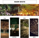 Christmas Tree Light 200 LEDs 73ft Green Cable Wire Fairy String Twinkle Lights Plug in 12 Modes for Xmas Party, Indoor, Outdoor, Garden, Wedding, Home Decoration (Warm White) by GreenHaven Gardens