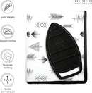 Encasa XO Ironing Mat/Pad (Large 48"x28") with 3mm Padding & Silicone Iron Rest for Steam Pressing on Tabletop or Bed - Heat Resistant, Portable, Quilting & Travel Blanket - Black Arrow by CozyNest Decor