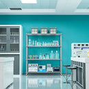 1760 LBs 4 Tier Storage Rack Metal Wire Shelving Unit, Storage Standing Shelf Organizer for Laundry Bathroom Kitchen Pantry Garage Utility Room, Chrome 17.7" D x 59.1" W x 70.4" H by CozyNest Decor