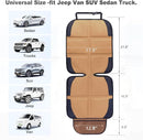 Car Seat Protector for Child Car Seat, 2 Pack Baby Car Seat Covers with Mesh Pockets & Non-Slip Backing 600D Durable Seat Protector (Brown, Standard) by TinyTreasures Baby Boutique