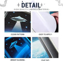 Quanhaigou Glow in The Dark 3D Space Wall Decals, Set of 3 Galaxy Window Stickers for Wall,Planet Themed Room Decor for Kids Boys by CozyNest Decor