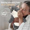Gray Tabby Cat Stuffed Animals, Microwavable Stuffed Animal Adorable Fluffy Cat Plush for Warmth & Comfort, Heatable & Coolable Lavender Scent Cat Toys, Cute Soft Plushies Cat Gifts for Kids & Adults by TinyTreasures Baby Boutique