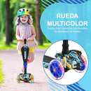 Hurtle 3-Wheeled Scooter for Kids - Wheel LED Lights, Adjustable Lean-to-Steer Handlebar, and Foldable Seat - Sit or Stand Ride with Brake for Boys and Girls Ages 1-14 Years Old by TinyTreasures Baby Boutique