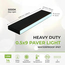 LUMENGY Paver Light Slim 0.5x9 Inch (0.55 x 8.85 inches) Glare-Free Steel Lighting for Pavers, Brick, Walls, Driveways, Walkways & Pathways, 5000K Daylight, Waterproof, Drive-Over, 12V AC/DC Wired. by CozyNest Decor