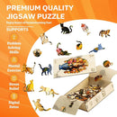 Jigfoxy Wooden Puzzles for Adults, The Vase Cat Wood Puzzles Adult, Unique Animal Shape Wooden Jigsaw Puzzles for Adults, Birthday Gifts for Puzzle Lovers, Family, Friend (S-7.4 * 7.7in-86pcs) by TinyTreasures Baby Boutique