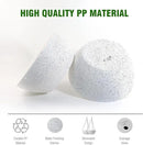 10 inch Hanging Planters for Outdoor Indoor Plants with Drainage Holes and Chain, 2 Pack Round Hanging Flower Plant Pots for Garden Home Porch Decor, Speckled White by CozyNest Decor