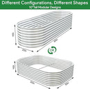 BTDVR 2PCS Galvanized Raised Garden Bed Outdoor, Metal Raised Beds for Vegetables, Above Ground Garden Box for Flower, Steel Garden Bed for Gardening - 65x20 inch by GreenHaven Gardens