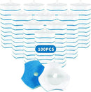 KOKL Disposable Toilet Bowl Wand Refills【Not Suitable for CLORX and Other Wand】 100 Count Disposable Toilet Brush Refills, Toilet Cleaning Sponges Heads for Bathroom Cleaning by CozyNest Decor