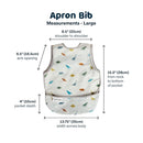 Tiny Twinkle Mess Proof Baby Bib - Waterproof & Lightweight Baby-Led Weaning Apron | 100% Recycled Polyester, Easy Clean & Machine Washable (Dinosaur,Large 2-4 Years) by TinyTreasures Baby Boutique