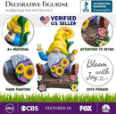 Spring & Summer-Themed Garden Statues – Adorable Outdoor Decor for Lawn, Patio & Porch (Bloom with Joy Sunflower Gnome 10" Garden Statue Figurine with Guitar, Spring and Summer Home Decoration) by GreenHaven Gardens