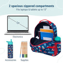 Wildkin ECO rPET 15-inch Kids Backpack – Sustainable, Padded, Adjustable – Transportation by TinyTreasures Baby Boutique