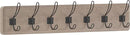 HBCY Creations Weathered Solid Wood Wall Mounted Coat Rack with Shelf, 7 Hooks, 34" Long - Kitchen, Mudroom, Entryway, Bathroom - Includes Mounting Hardware, Coat Hanger, Dog Leash Hooks, Towel Rack by CozyNest Decor
