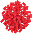 Strictly Briks Classic Bricks Starter Kit, Red, 96 Pieces, 2x4 Studs, Building Creative Play Set for Ages 3 and Up, 100% Compatible with All Major Brick Brands by TinyTreasures Baby Boutique