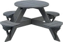 Jack & June Circular Cedar Picnic Table – 100% Cedar Wood – Weather Resistant – Perfect for Outdoor Dining and Entertaining by GreenHaven Gardens