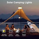 Solar Camping String Lights, 39.4FT Portable Waterproof Camping Light with 8 Lighting Modes, Solar Powered and USB Rechargeable Tent Lantern with Remote Control for Camping, Yard, Garden and Hiking by GreenHaven Gardens
