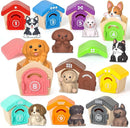 Toddler Toys for 1 2 3 Year Old, 20 Pcs Dog Toys for Kids, Montessori Educational Counting, Matching & Sorting Motor Skills, Christmas Birthday Gifts for Baby Boy Girl Aged 12-18 Months by TinyTreasures Baby Boutique