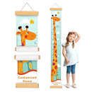Customize Name Kids Height Chart for Wall, Giraffe Growth Chart for Wall, Kids Growth & Measuring Chart in Inches, Fun & Stylish Height Tracker for Children, Nursery Decor Essentials by TinyTreasures Baby Boutique