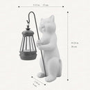 Solar Cat Garden Statue 10 Inch Porch Patio Decor for Outside Yard Decoration Outdoor Unique Housewarming Gardening Birthday Gifts for Cat Lovers Women Grandma by GreenHaven Gardens