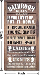 Rustic Bathroom Decor, Western Bathrooms Decors, Funny Bathroom Signs Wall Decor, Country Bathrooms Decors by CozyNest Decor
