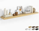 RICHFOCUS 72Inch Floating Shelves for Wall 1 Pack Shelves for Bedroom|Kitchen|Bathroom Wall Mounted Rustic Wood Floating Shelf with Invisible Brackets for Books|Storage|Decor, Oak by CozyNest Decor
