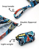 ALVABABY 3 Cloth Diaper Wet Dry Bags Waterproof Reusable with Two Zippered Pockets Travel Beach Pool Daycare Soiled Baby Items Yoga Gym Bag for Swimsuits or Wet Clothes Small medium Large 3L-SML09 by TinyTreasures Baby Boutique
