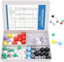 Swpeet 92 Pcs Chemistry Molecular Model Student and Teacher Set, Molecular Model Set for Inorganic & Organic Chemistry - 52 Atoms & 37 Bonds & 3 Orbitals by TinyTreasures Baby Boutique