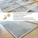 Loartee Nursery Rug - Coral Velvet Crawling Rug & Area Rug (6'8"x9'2", Gray) for Toddler, Children, Play, Yoga Mat, Exercise Pads by TinyTreasures Baby Boutique