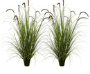 Artificial Plant 5ft(2pack) Tall Artificial Grass Plant,Faux Plants Indoor Home Decorative Artificial Plants & Flowers in Pot Fake Plant, House Plant Indoor by GreenHaven Gardens