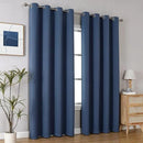 ChrisDowa Blackout Curtains 90 Inches Long 2 Panels Set for Living Room, Grommet Thermal Insulated Room Darkening Curtains for Bedroom (Stone Blue, 52 x 90 Inch) by CozyNest Decor