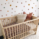 Boho Polka Dot Wall Decals 84 PCS, Boho Wall Sticker for Girls Room Living and Playroom Nursery, Removable Wall Decals Kids Room Decor Vinyl Murals DIY Cute Decorations (12 Sheets) by TinyTreasures Baby Boutique