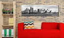 DJSYLIFE Sydney Skyline Wall Art Decor Canvas Print Black and White City Building Landscape Poster Australia Cityscape Modern Artwork Painting for Bedroom Office Home Decoration - 13.8" x 47.3" by CozyNest Decor