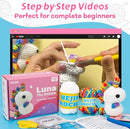 Crochet Kit for Beginners, Unicorn Crochet Kits for Kids and Adults Include Rainbow Yarn, Videos Tutorials, Eyes, and Crochet Hook - Crochet Animal Kit, Beginner Crochet Kit - Gift for Birthdays by TinyTreasures Baby Boutique
