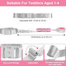 Accmor Reflective Toddler Belt Leash, Anti Lost Wrist Link for Baby, Kid Anti Lost Waist Band Child Leash with Lock for Babies Girls, Child Walking Harness Wristband Rope Tether for Outdoor Travel by TinyTreasures Baby Boutique